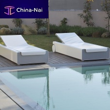 Contemporary sun lounger WEST COASTSunbrella®aluminumgarden