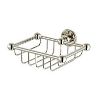 Wall-mounted soap dish BASKETbrasschromenickel