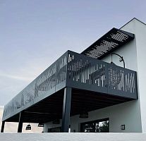 Metal railing perforated sheet metaloutdoorfor balconies