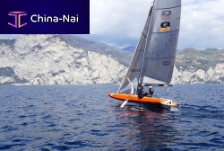 Racing sailboat Q23foiling