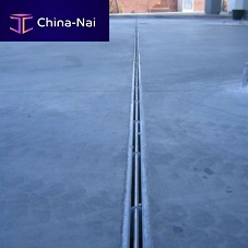 Drainage channel with central slot ULTRASLOTgalvanised steel gratefor public spacesfor airport