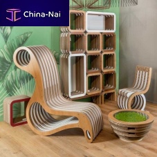 Original design sun lounger X2woodenwoodencardboard