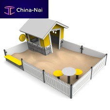 Playground playhouse CAF waterprooffloor-mountedwith sandbox