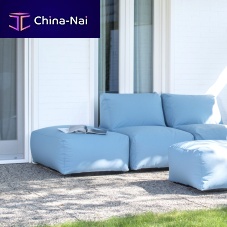 Contemporary ottoman ZIPPfabricrectangularindoor