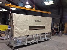 Aircraft lifting system for containerfor airport