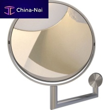 Wall-mounted bathroom mirror N1942contemporaryroundstainless steel
