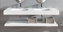 Double vanity top ISolid Surface