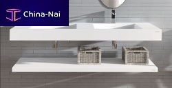 Double vanity top ISolid Surface