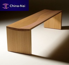 Contemporary garden bench NAMIoakwithout backrestwithout armrests