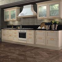 Traditional kitchen FIRENZEglasswoodenwith handle