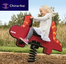 Plastic spring rocker DIGIRIDER® DINOSAURanimal1-seat
