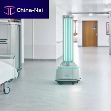 UV disinfection robot DiSiRt mobileautomatedwith germicidal lamp