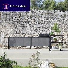 Outdoor kitchen COOKINGcontemporaryaluminumceramic