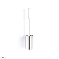 Brushed stainless steel toilet brush HWCBwall-mountedsatin