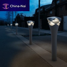 Public space bollard light CORNET B/77contemporaryaluminumstainless steel