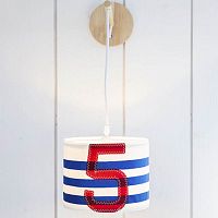 Contemporary lampshade Smallfabricrecycled sailcloth