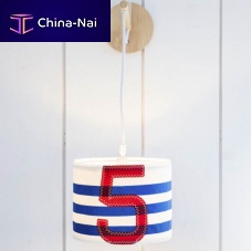 Contemporary lampshade Smallfabricrecycled sailcloth