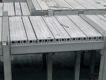 Prestressed concrete deck slab alveolar