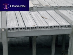 Prestressed concrete deck slab alveolar