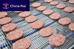 Flush grid conveyor belt stainless steelfor the food industry