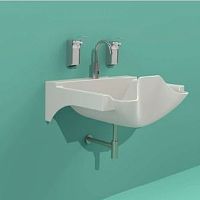 1-station surgical washbasin Corian®