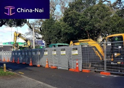 Construction site acoustic barrier temporaryindustrial