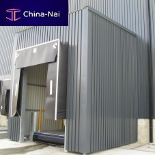Truck dock shelter loading