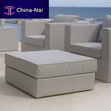 Contemporary ottoman NORTH fabricsquareoutdoor