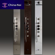Thermostatic shower column with hand shower