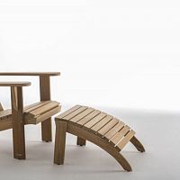 Contemporary footrest ADIRONDACKwoodenmobile