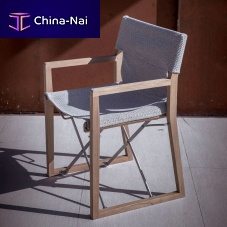 Contemporary chair Cosetteoutdoorfabricteak