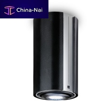 Contemporary ceiling light TUBULARroundanodized aluminumcarbon fiber