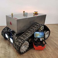 Spray disinfection robot PROMETHEUSmobileremote-controlled