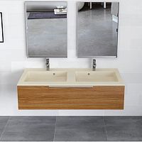 Built-in washbasin PERSEOcompositedoublerectangular