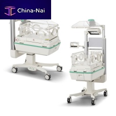Neonatal incubator on casters Dual Incu iwith phototherapy lampwith resuscitation unit