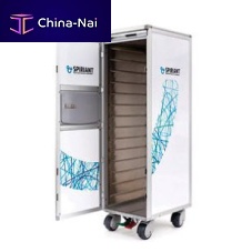 Full-size aircraft meal trolley half-size
