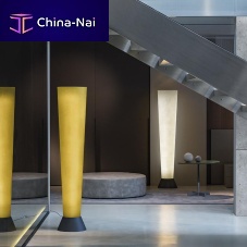Contemporary light column ELIOSpainted metalfiberglassLED