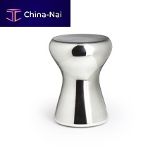 Contemporary stool ONE TO THREEblown glasssilver-colored