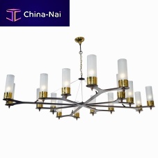 Contemporary chandelier ZARAglassbrasssteel
