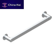 1-bar towel rack ZOOM.5wall-mountedchromed metalblack