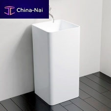 Free-standing washbasin SB-01stone resinsquarecontemporary
