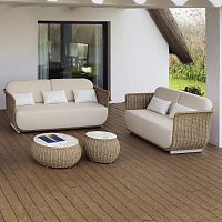 Contemporary sofa PALMAgardenfabricwhite