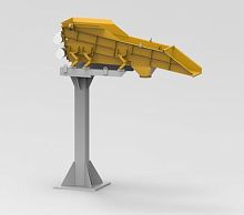 Process screener for metallic powdersbelt conveyor