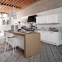 Traditional kitchen ASOLOlacquered woodashisland
