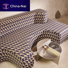 Upholstery fabric GRAPHIC NATURE : STEP FR geometric patterncottonwool
