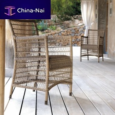 Contemporary chair Malibu outdoorfabricwicker