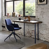 Contemporary chair Jimaindoorfabricleather