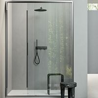 Sliding shower screen rectangularfor alcovestempered glass