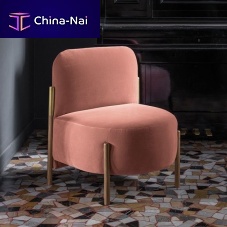 Contemporary fireside chair Flagfabriccustomizable color4-legged