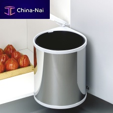 Kitchen trash can 8035865stainless steelplasticwith lid